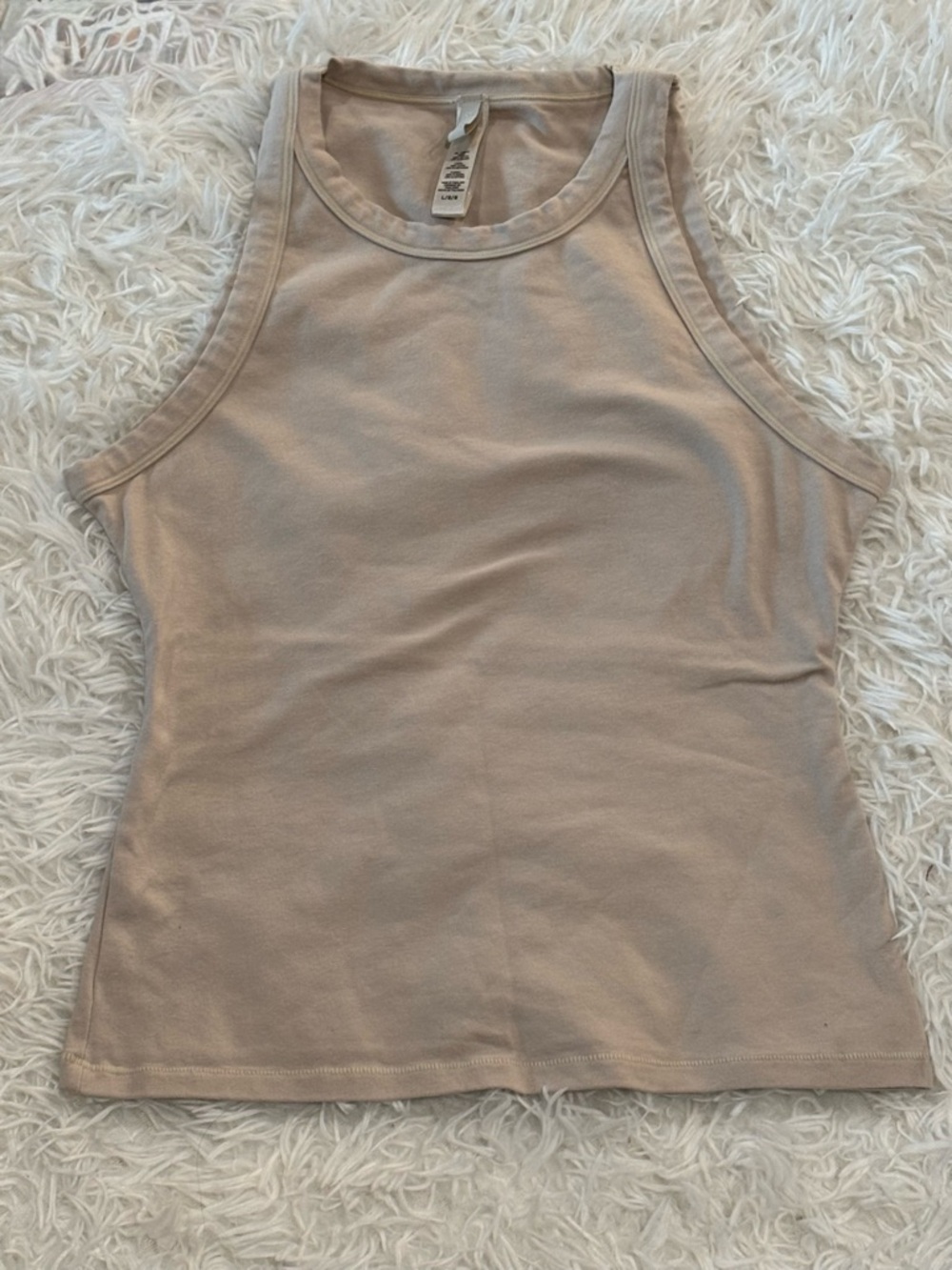 SKIMS Soft Crewneck Tank Top - Light Beige